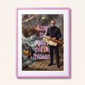 HALO Business Statement No. 03, gerahmter Kunstdruck, Save the system, not the treasure