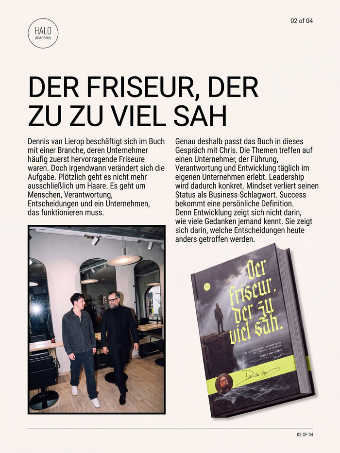 HALO Editorial Chris Best, Seite 2: das Buch
